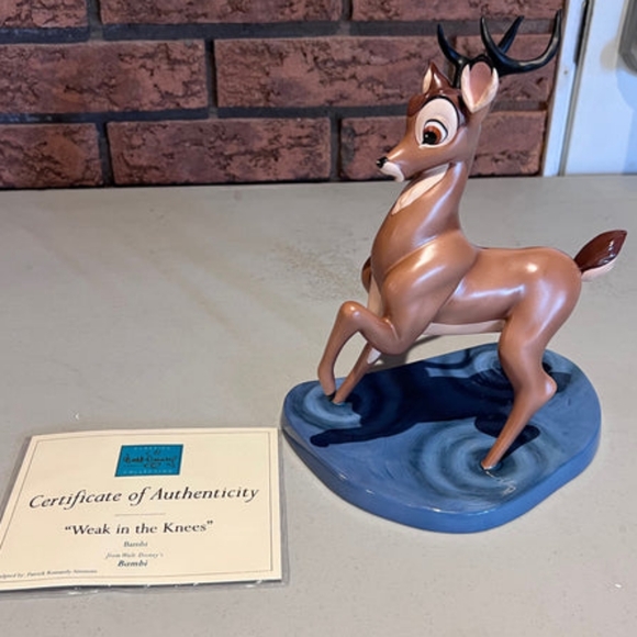 WDCC Bambi Weak in the Knees Walt Disney Classic Collection Certificate Oh Deer - Picture 5 of 6